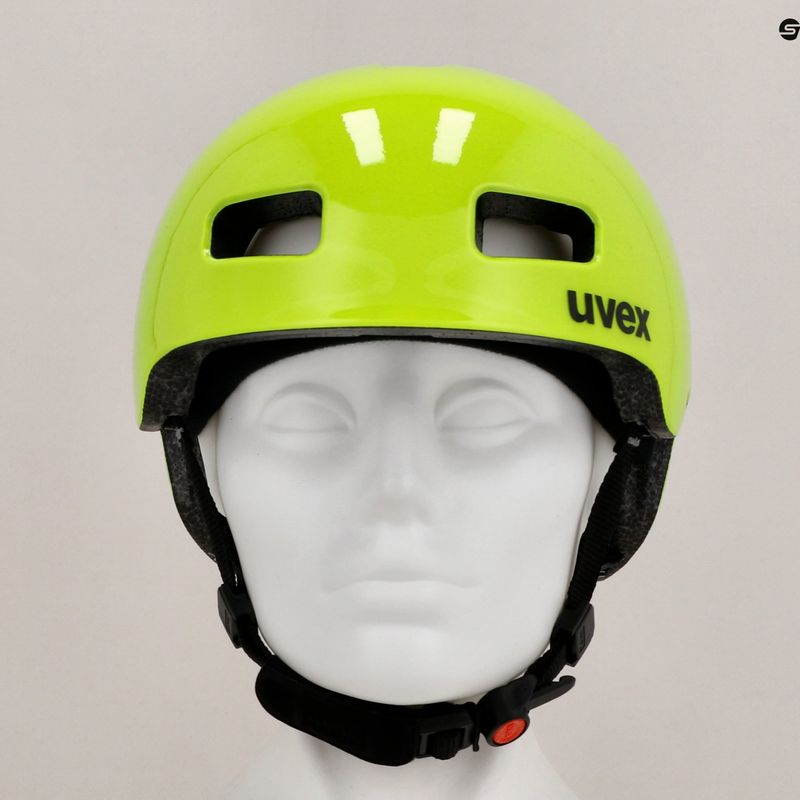 Detská cyklistická prilba UVEX HLMT 4 neónovo žltá 12