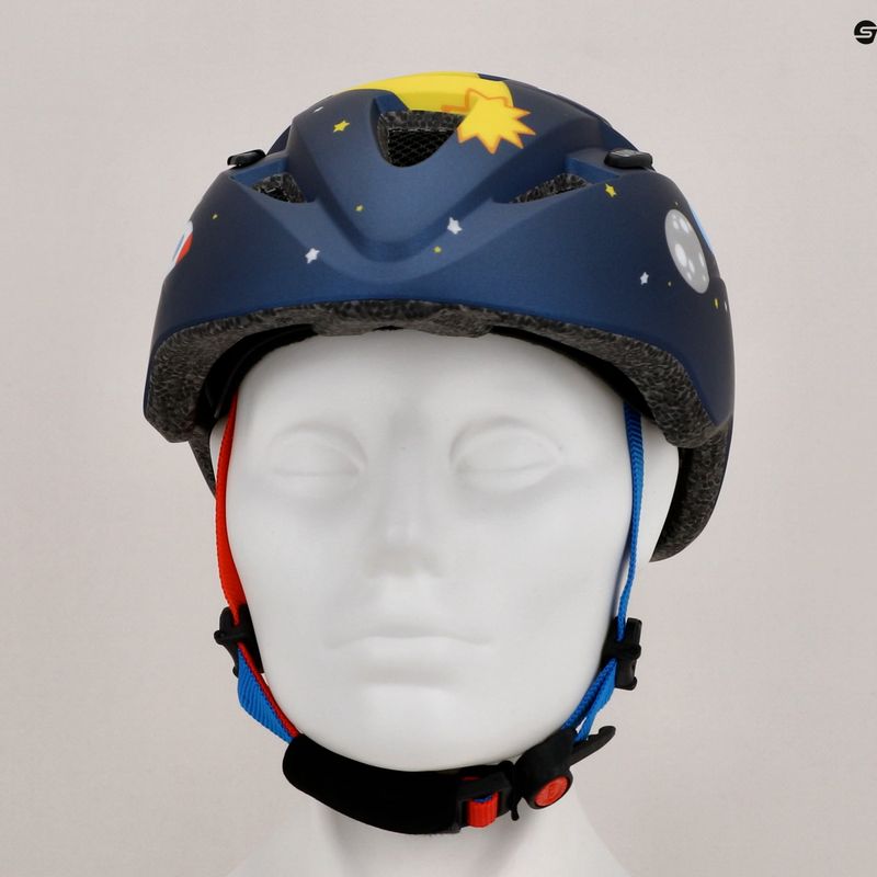 Detská cyklistická prilba UVEX Kid 2 CC tmavo modrá rocket matt 13