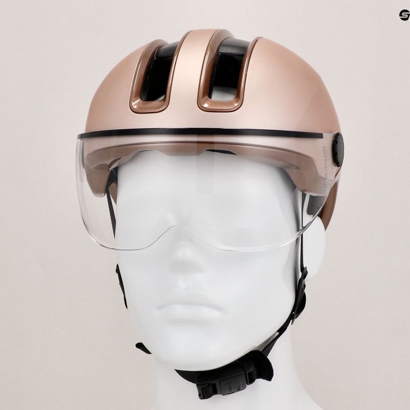 Cyklistická prilba ABUS Hud-y Ace champagne gold 9