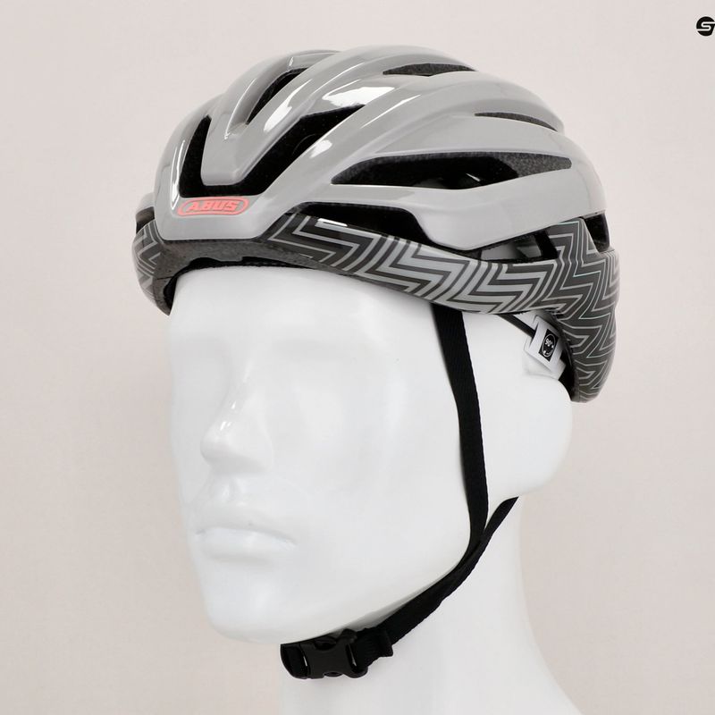 Cyklistická prilba ABUS StormChaser zigzag grey 8