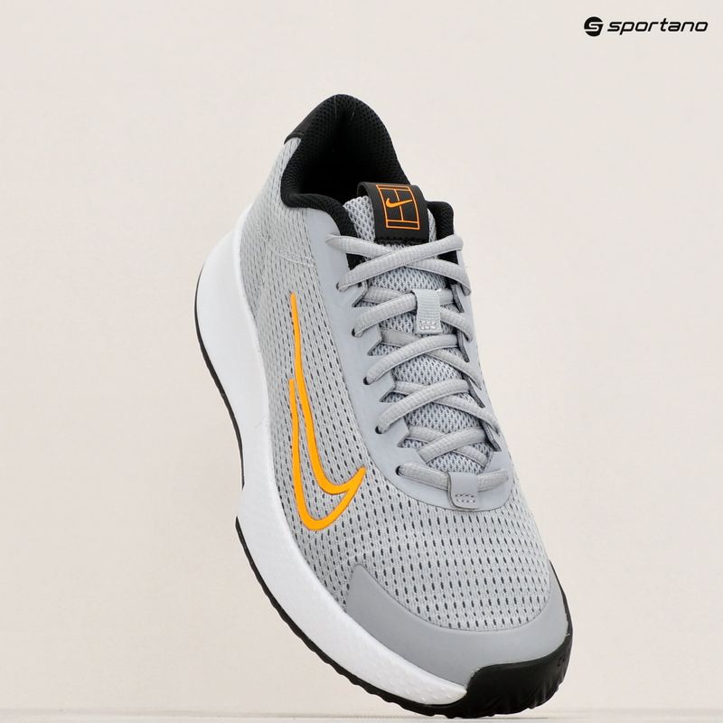 Pánska tenisová obuv Nike Court Vapor Lite 2 Clay wolf grey/laser brange/black 9