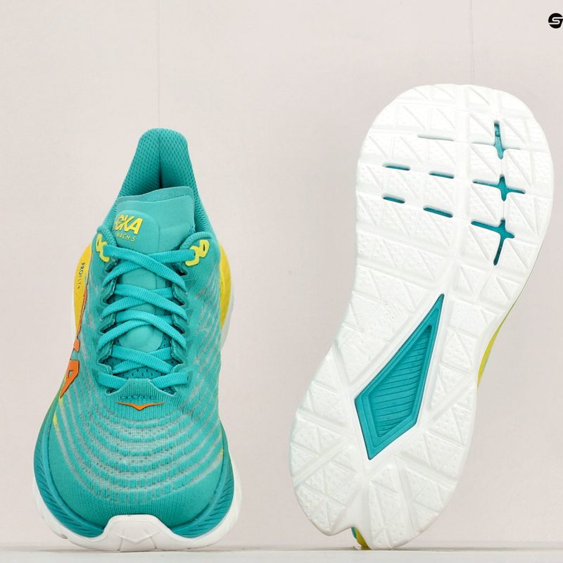 Dámska bežecká obuv HOKA Mach 5 blue/yellow 1127894-CEPR 12
