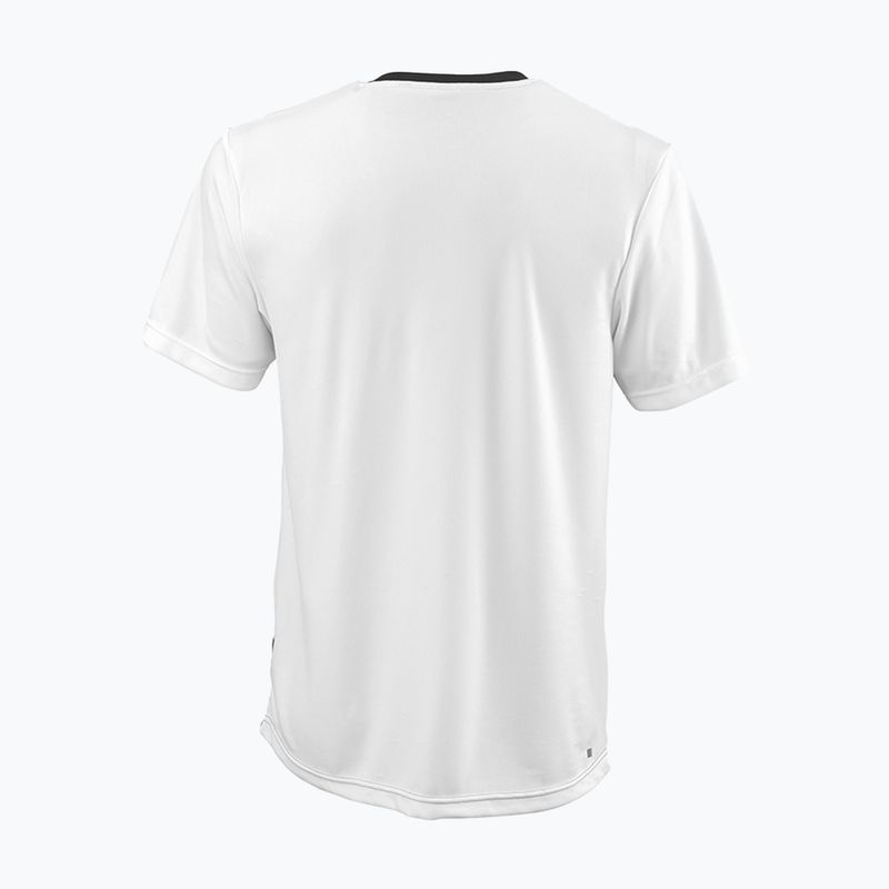 Pánske tenisové tričko Wilson Team II Crew white and black WRA794001 2