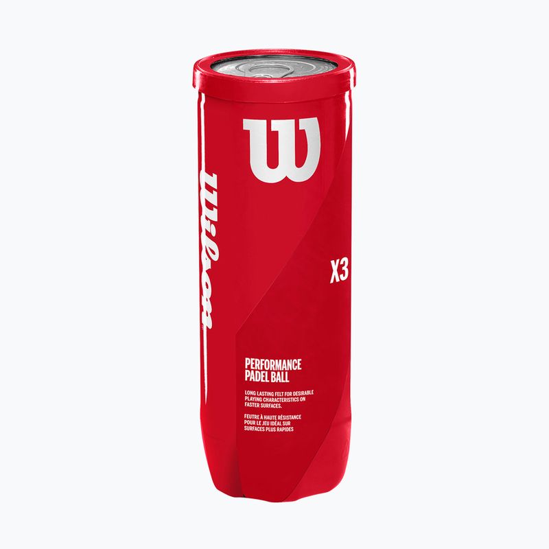 Wilson Padelové loptičky 3 ks žlté WR8900801001