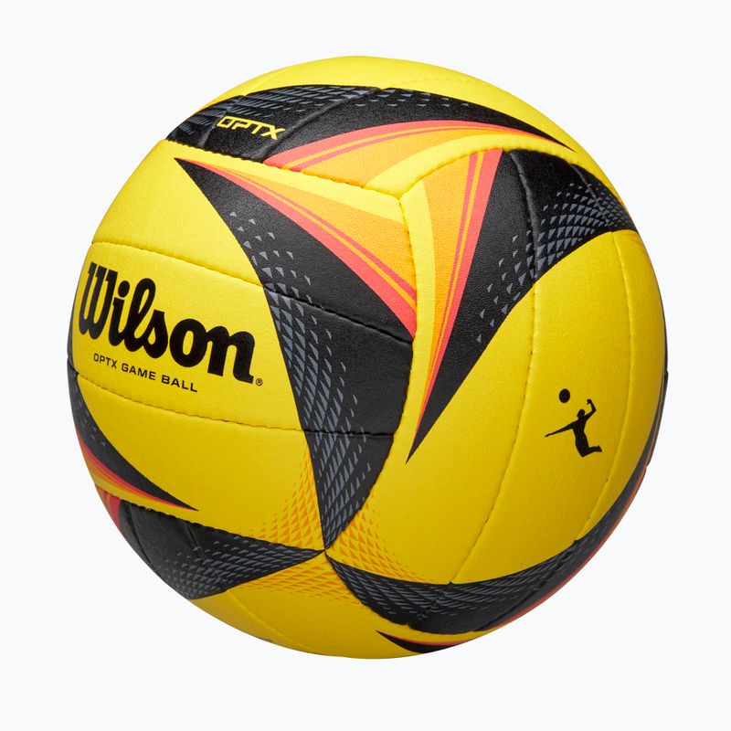 Volejbalová lopta Wilson OPTX AVP VB Game black/yellow veľkosť 5 3