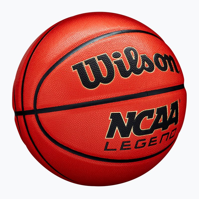 Basketbalová Lopta Wilson NCAA Legend orange/black veľkosť 7 2