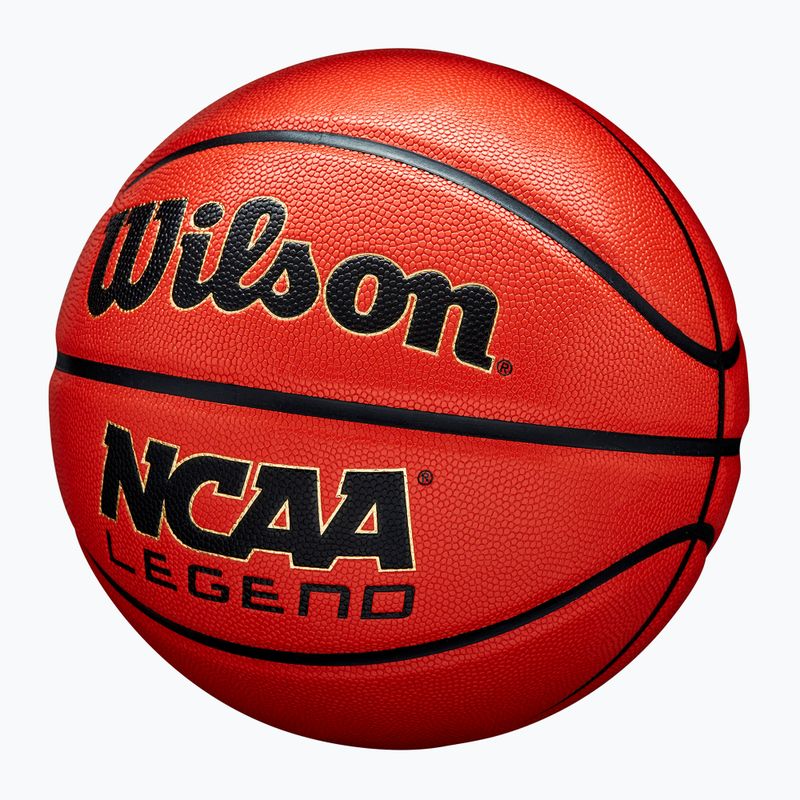 Basketbalová Lopta Wilson NCAA Legend orange/black veľkosť 7 3