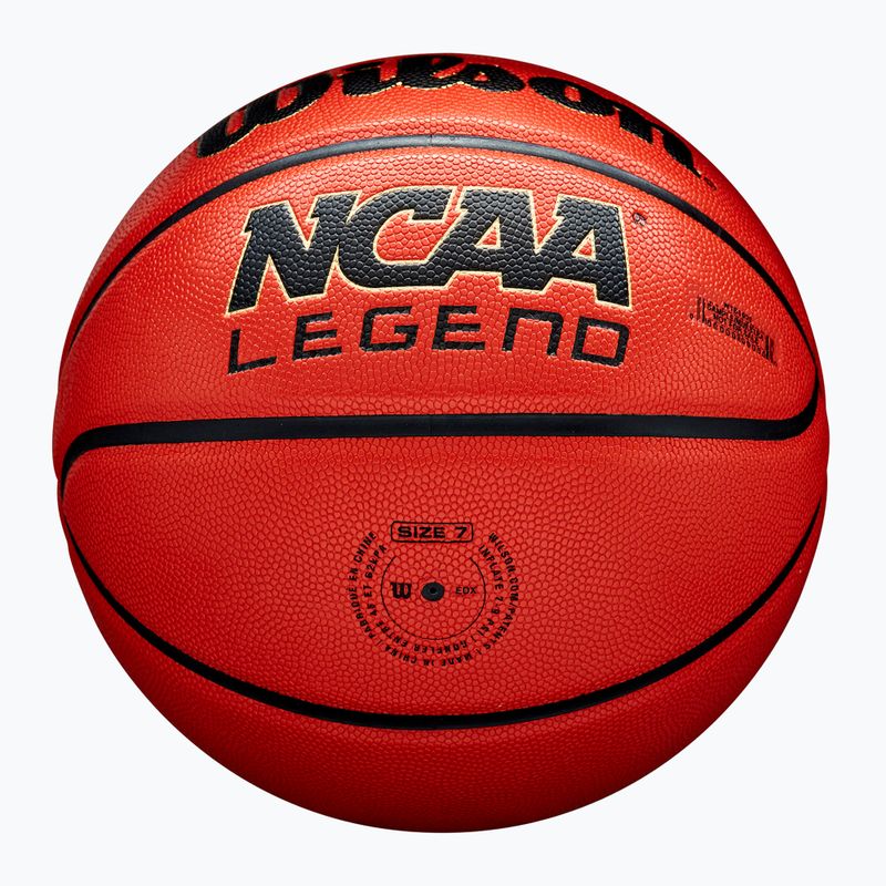 Basketbalová lopta Wilson NCAA Legend orange/black veľkosť 7 6