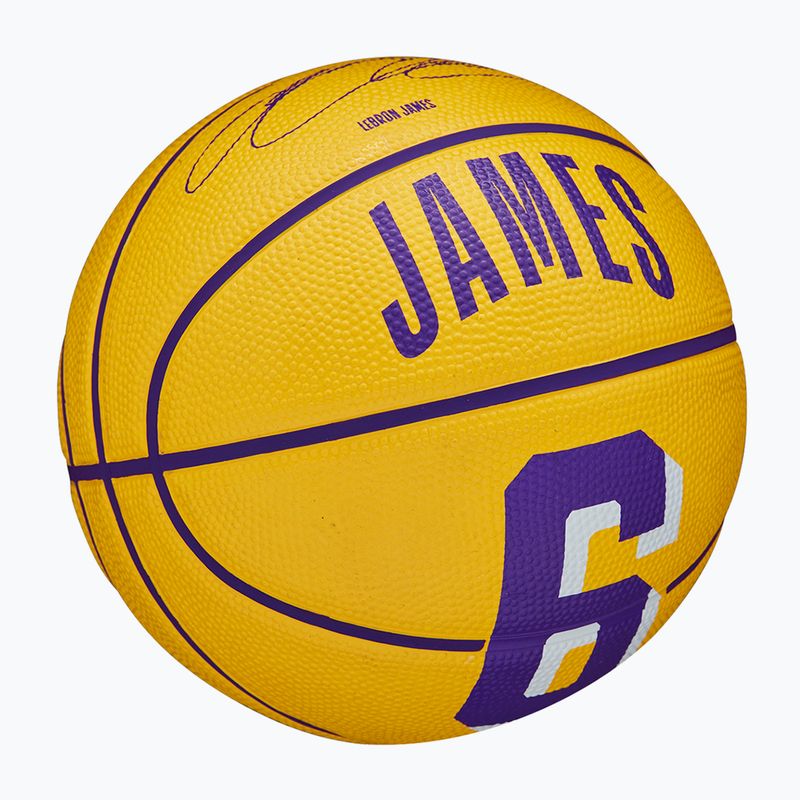 Wilson NBA Player Icon Mini Lebron basketbal WZ4007201XB3 veľkosť 3 2