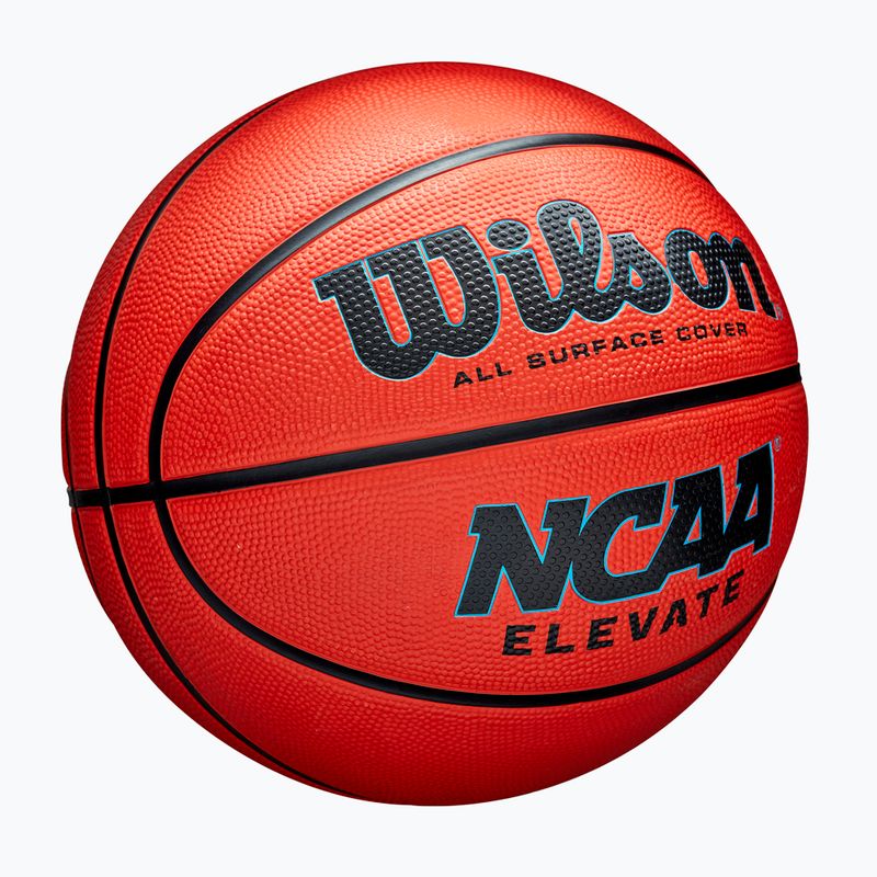 Basketbalová lopta detská Wilson NCAA Elevate orange/black veľkosť 5 2