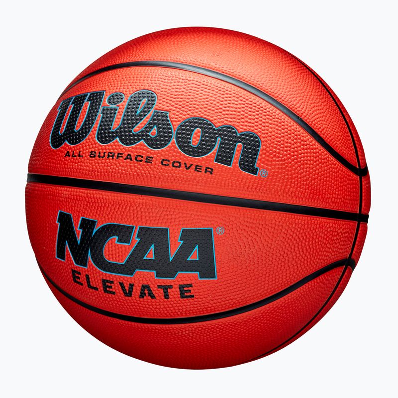 Basketbalová lopta detská Wilson NCAA Elevate orange/black veľkosť 5 3