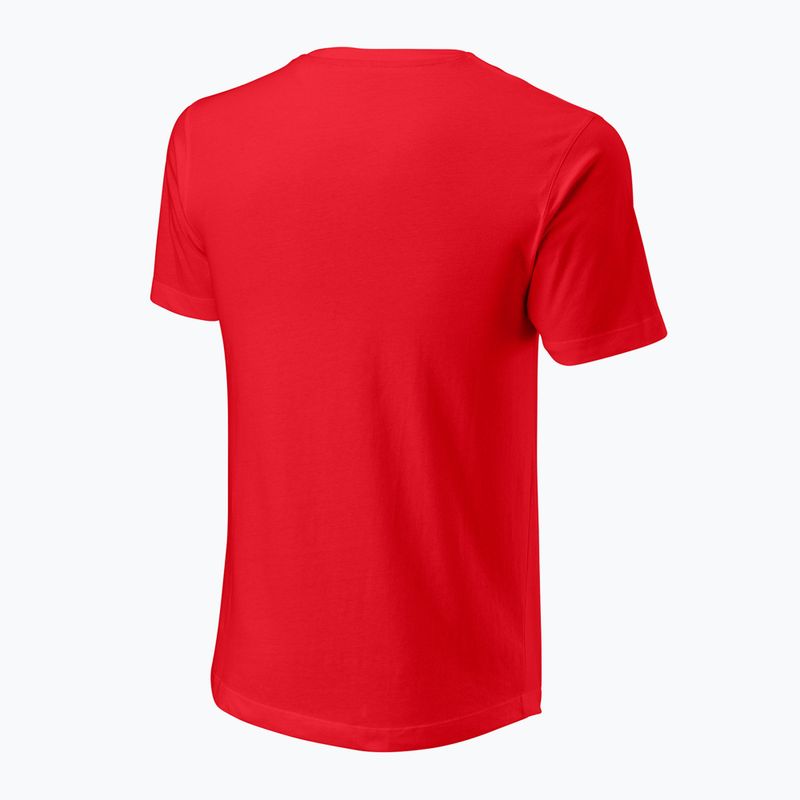 Pánske tenisové tričko Wilson Script Eco Cotton Tee wilson red 2