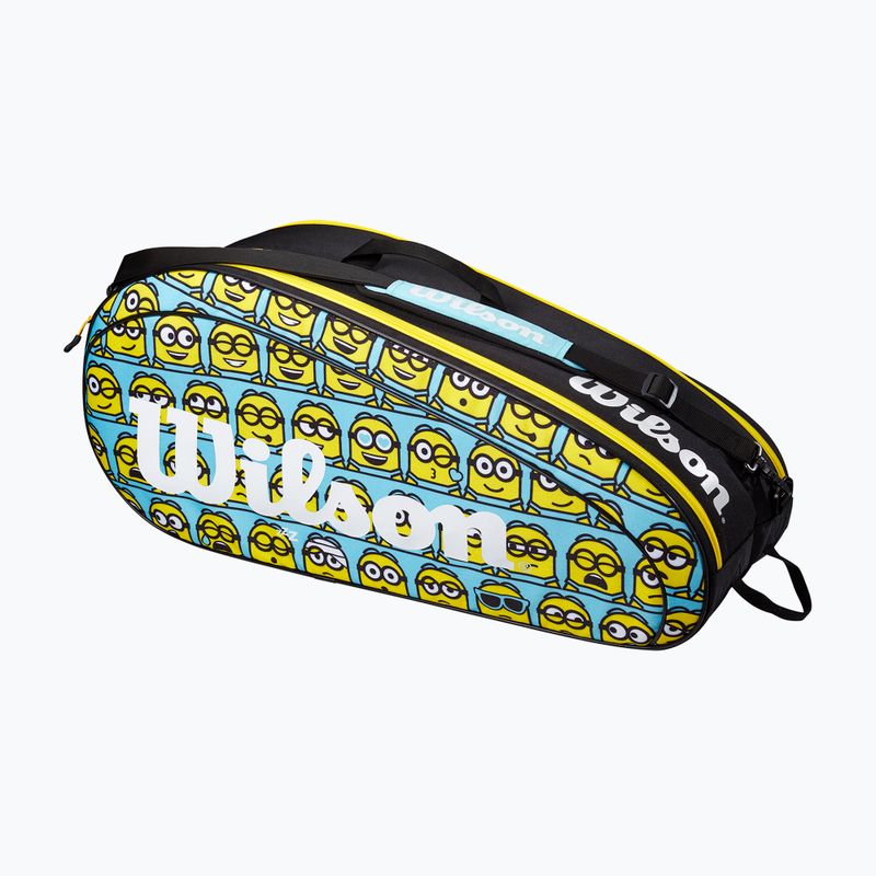 Detská tenisová taška Wilson Minions 2.0 Team 6 Pack blue yellow black 8