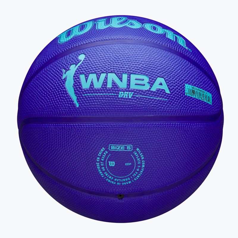 Basketbalová lopta Wilson WNBA DRV modrá/tyrkysová veľkosť 6 5