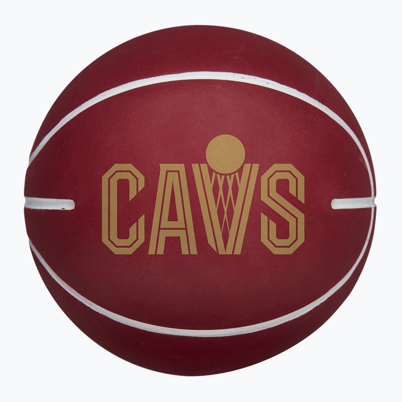 Basketbalová lopta Wilson NBA Team Dribbler Cleveland Cavaliers brown 2