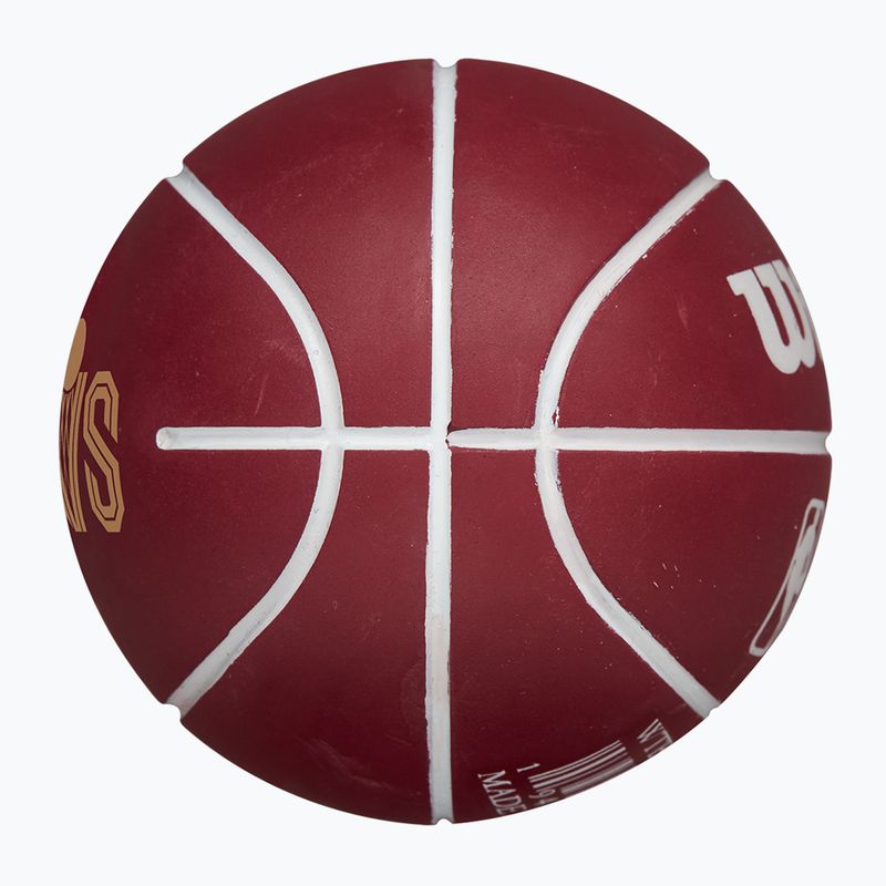 Basketbalová lopta Wilson NBA Team Dribbler Cleveland Cavaliers brown 3