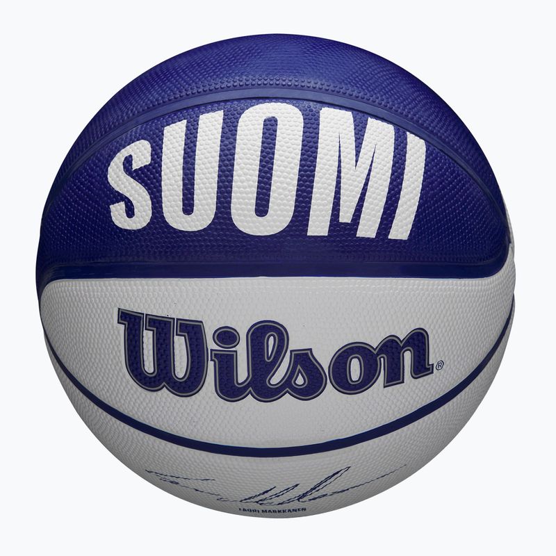 Basketbalová lopta detská Wilson NBA Player Local Markkanen modrá veľkosť 5 4