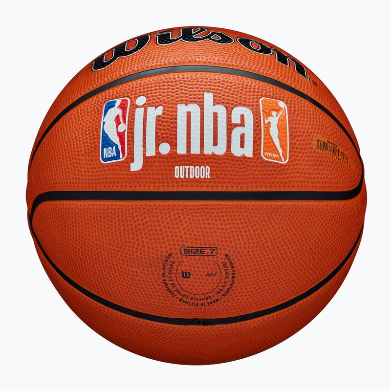 Basketbalová lopta Wilson NBA JR Fam Logo Authentic Outdoor brown veľkosť 7 5