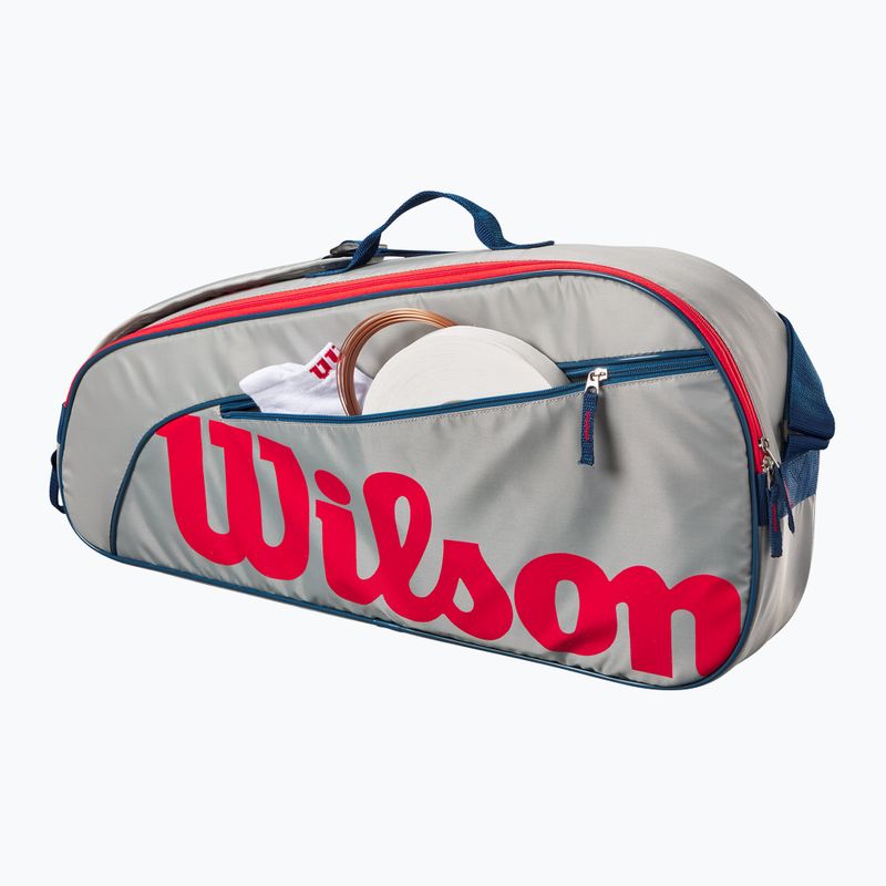 Wilson Junior 3 Pack detská tenisová taška sivá WR8023901001 5