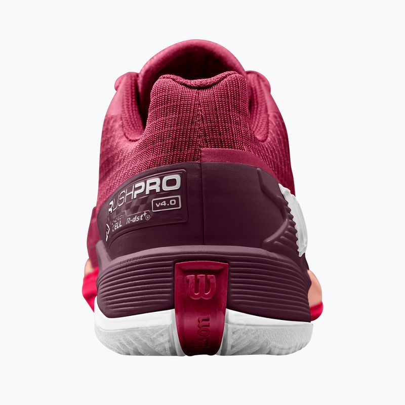 Dámska tenisová obuv Wilson Rush Pro 4.0 Clay beet red/white/tropical peach 7