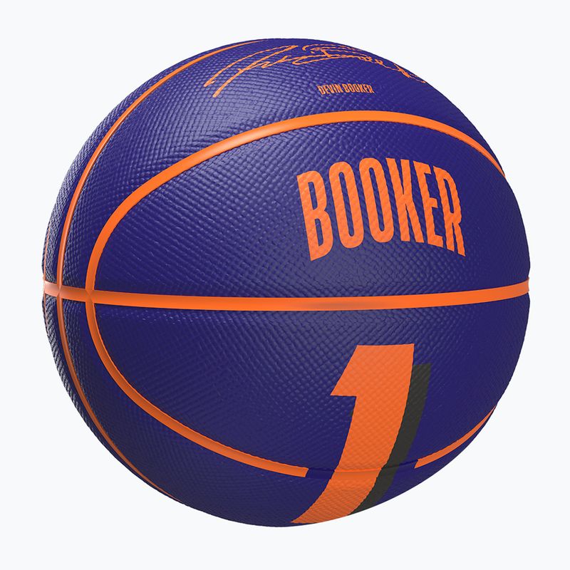Basketbalová lopta detská Wilson NBA Player Icon Mini Booker navy veľkosť 3 2