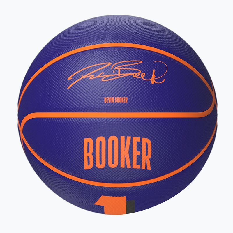 Basketbalová lopta detská Wilson NBA Player Icon Mini Booker navy veľkosť 3 4