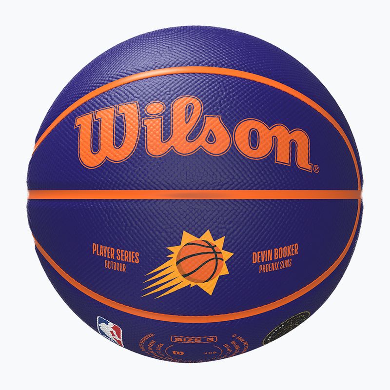 Basketbalová lopta detská Wilson NBA Player Icon Mini Booker navy veľkosť 3 5
