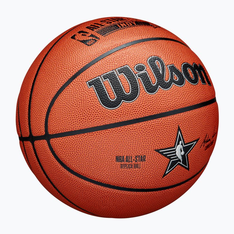Basketbalová lopta Wilson 2024 NBA All Star Replika hnedá veľkosť 7 2