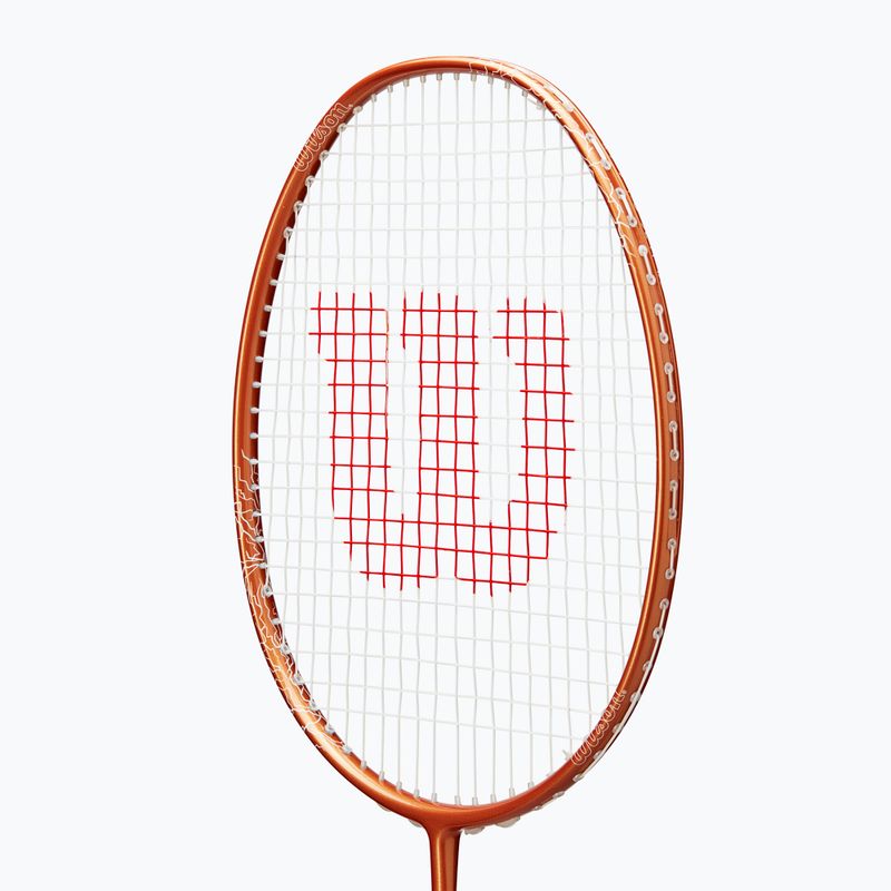 Bedmintonová raketa Wilson Vertex 300 bronze/white 5
