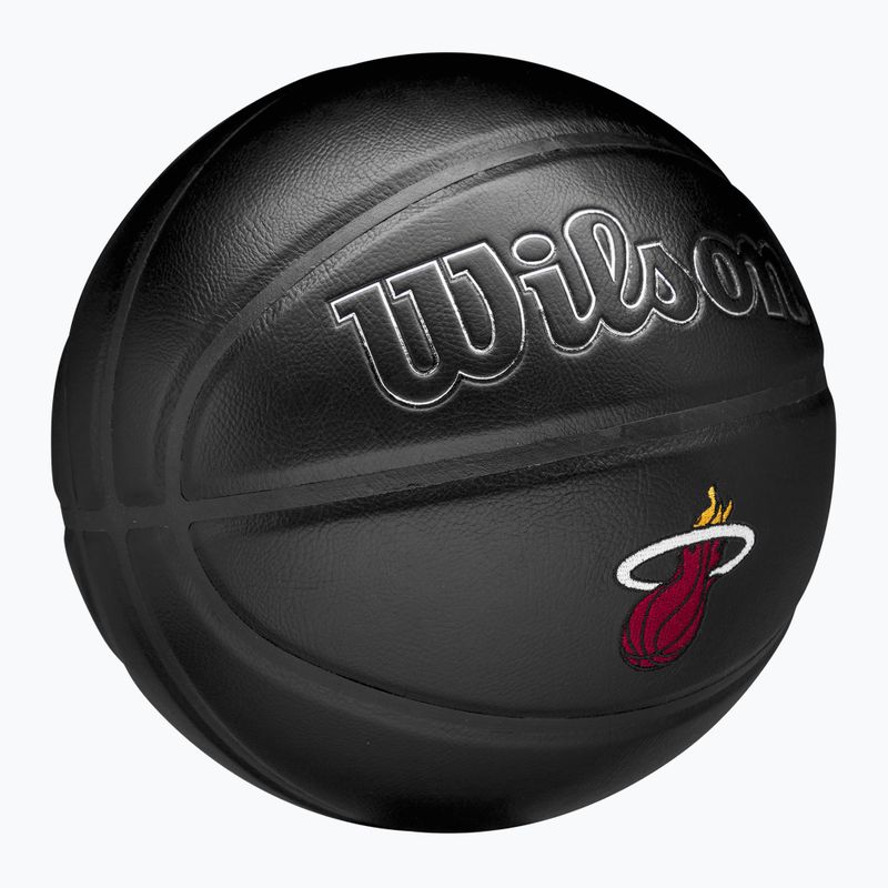 Basketbalová Lopta Wilson NBA Team Premiere Miami Heat black veľkosť 7 2
