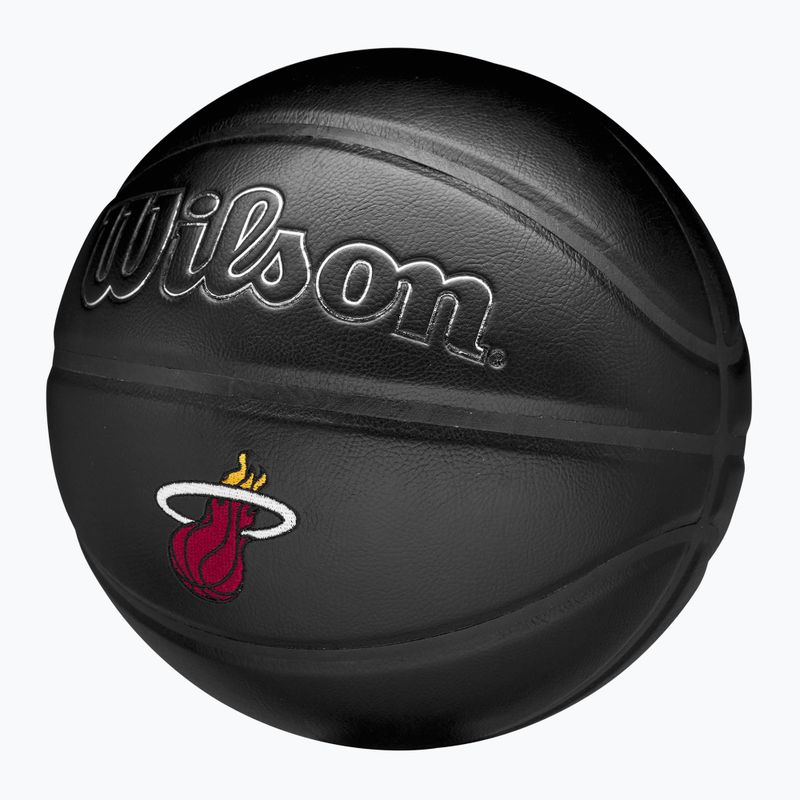 Basketbalová Lopta Wilson NBA Team Premiere Miami Heat black veľkosť 7 3