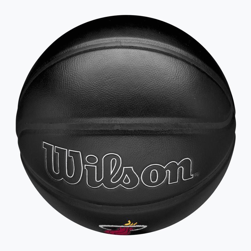 Basketbalová Lopta Wilson NBA Team Premiere Miami Heat black veľkosť 7 5