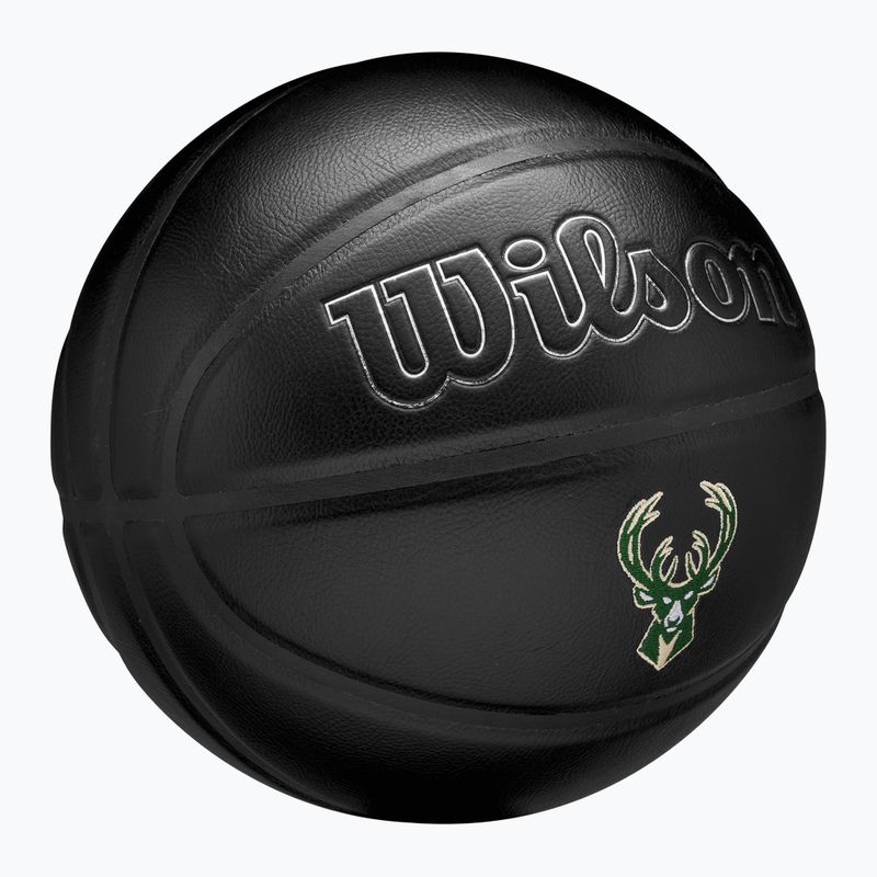 Basketbalová Lopta Wilson NBA Team Premiere Milwaukee Bucks black veľkosť 7 2