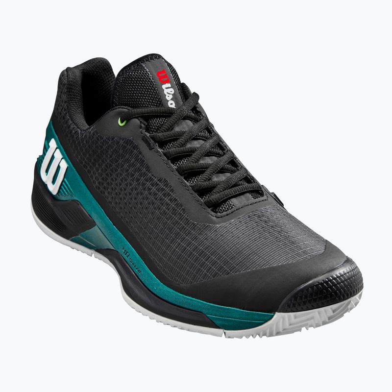 pánska tenisová obuv  Wilson Rush Pro 4.0 Blade Clay black/black/deep teal 8