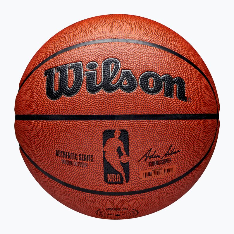 Basketbalová lopta Wilson Authentic Indoor Outdoor brown veľkosť 6 7