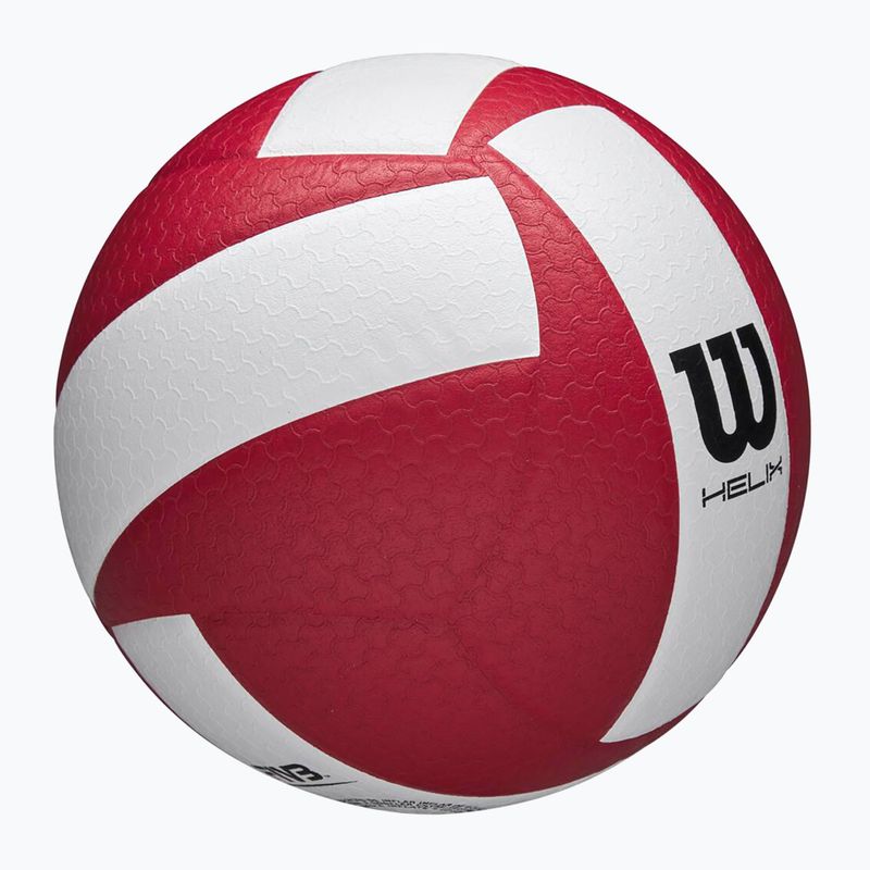 Volejbalová lopta Wilson Helix Game Ball red/white veľkosť 5 4