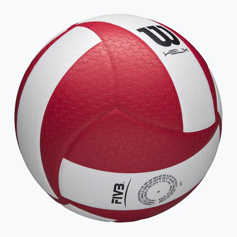 Volejbalová lopta Wilson Helix Game Ball red/white veľkosť 5 6