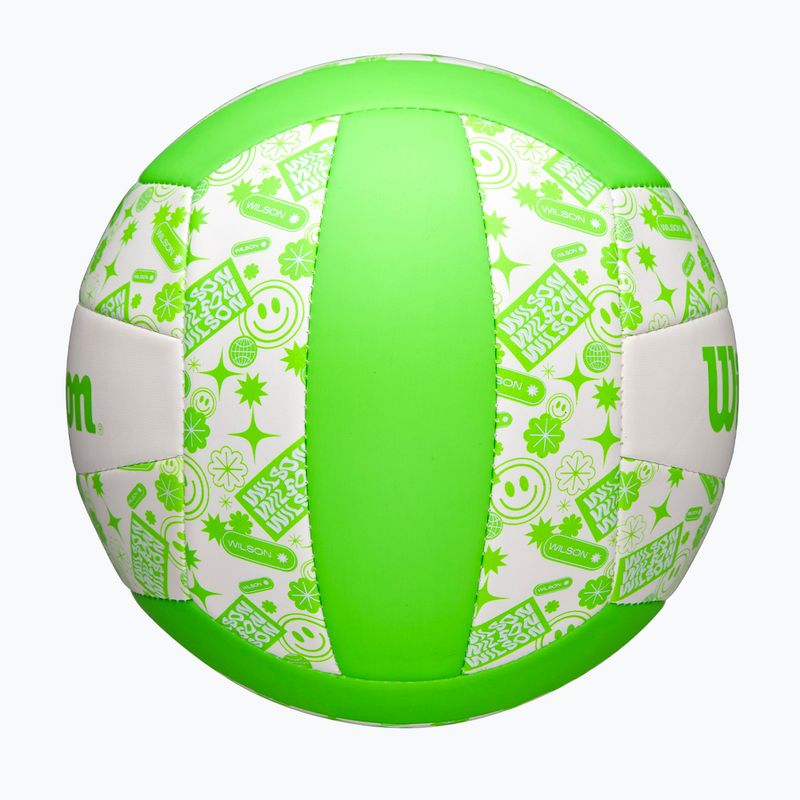 Volejbalová lopta Wilson Stamp green/white veľkosť 5 4