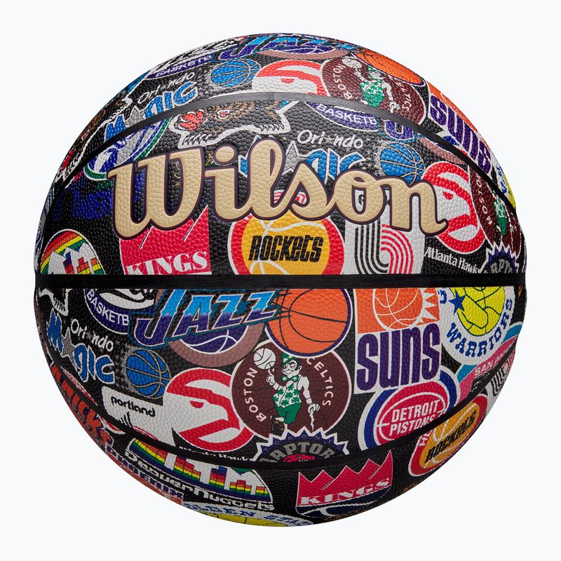 Basketbalová Lopta Wilson NBA All Team Retro multicolour veľkosť 7