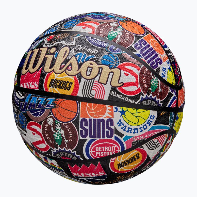 Basketbalová Lopta Wilson NBA All Team Retro multicolour veľkosť 7 3