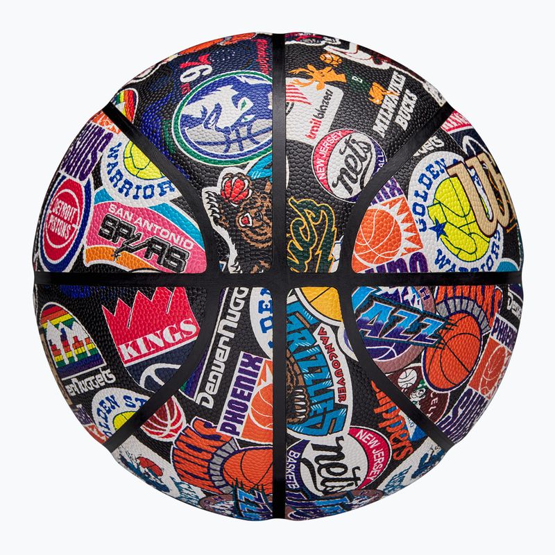 Basketbalová Lopta Wilson NBA All Team Retro multicolour veľkosť 7 4