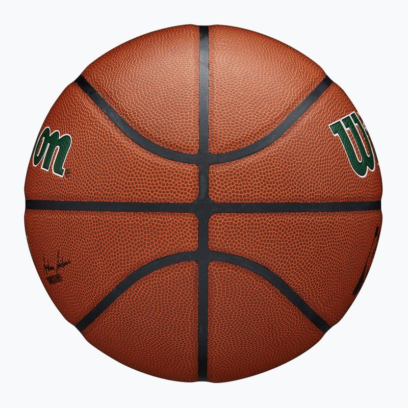 Basketbalová Lopta Wilson NBA Team Alliance Milwaukee Bucks brown veľkosť 7 4