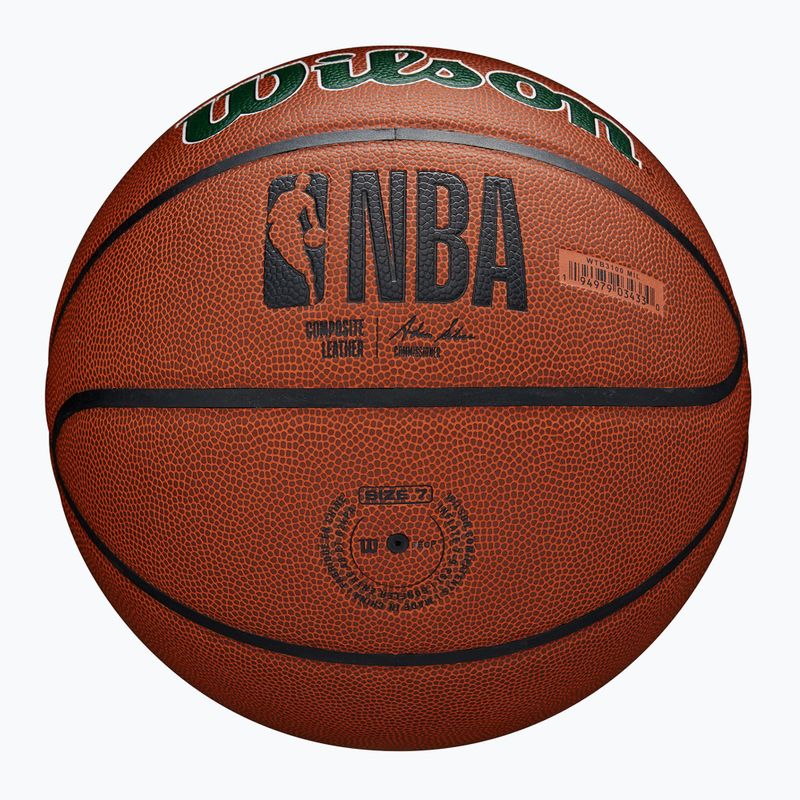 Basketbalová Lopta Wilson NBA Team Alliance Milwaukee Bucks brown veľkosť 7 6