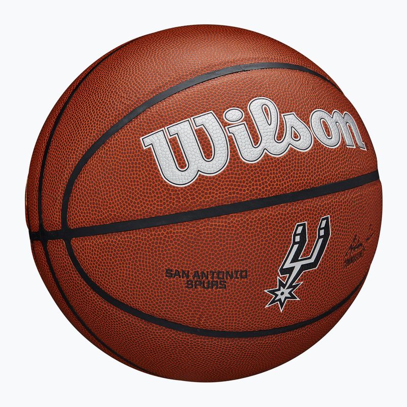Basketbalová Lopta Wilson NBA Team Alliance San Antonio Spurs brown veľkosť 7 2