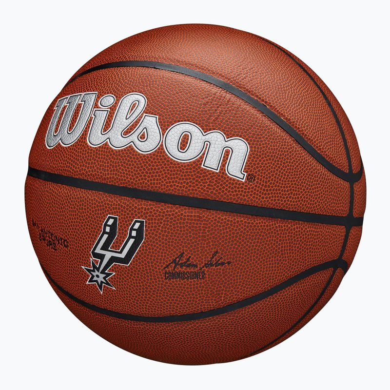 Basketbalová Lopta Wilson NBA Team Alliance San Antonio Spurs brown veľkosť 7 3