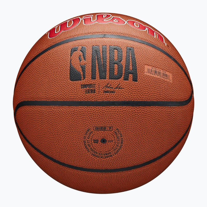 Basketbalová lopta Wilson  NBA Team Alliance Toronto Raptors hnedá veľkosť 7 6