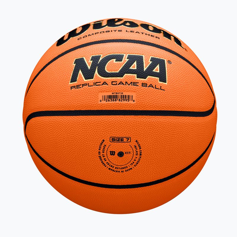 Basketbalová lopta Wilson NCAA Replica Game orange veľkosť 7 6