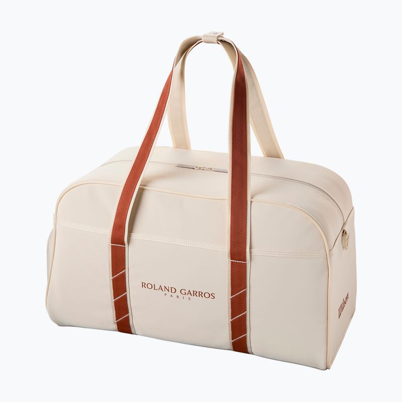 Tenisová taška Wilson Roland Garros Small Duffel 2025 cream/clay 2