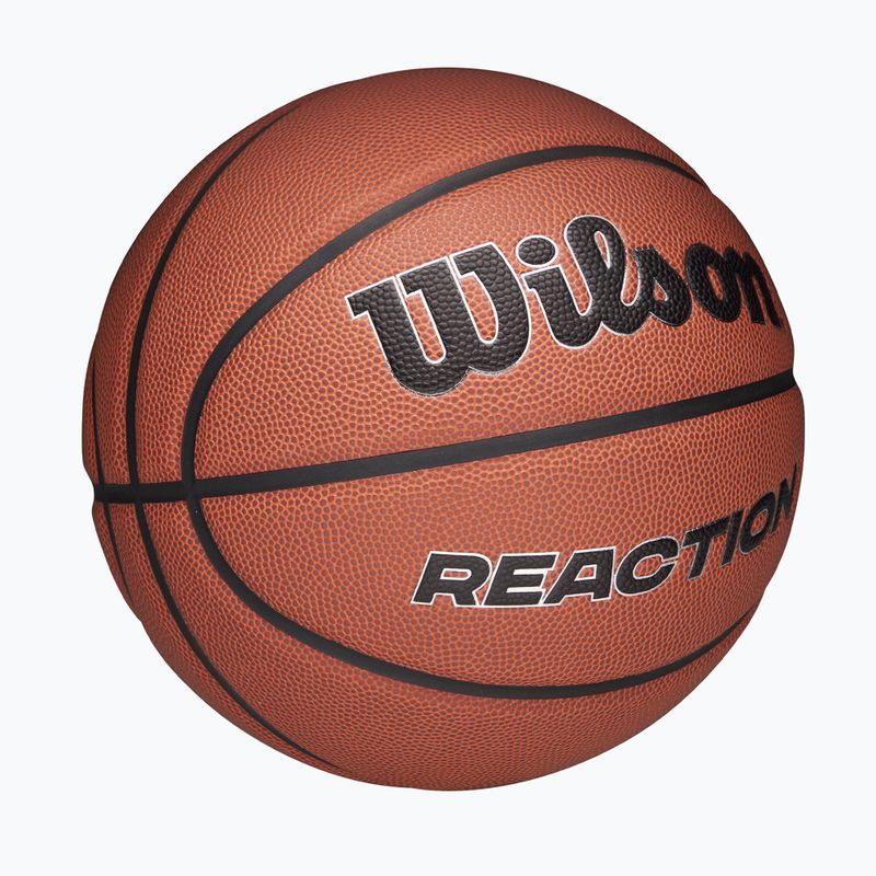 Basketbalová lopta Wilson Reaction Pro brown/silver veľkosť 7 2