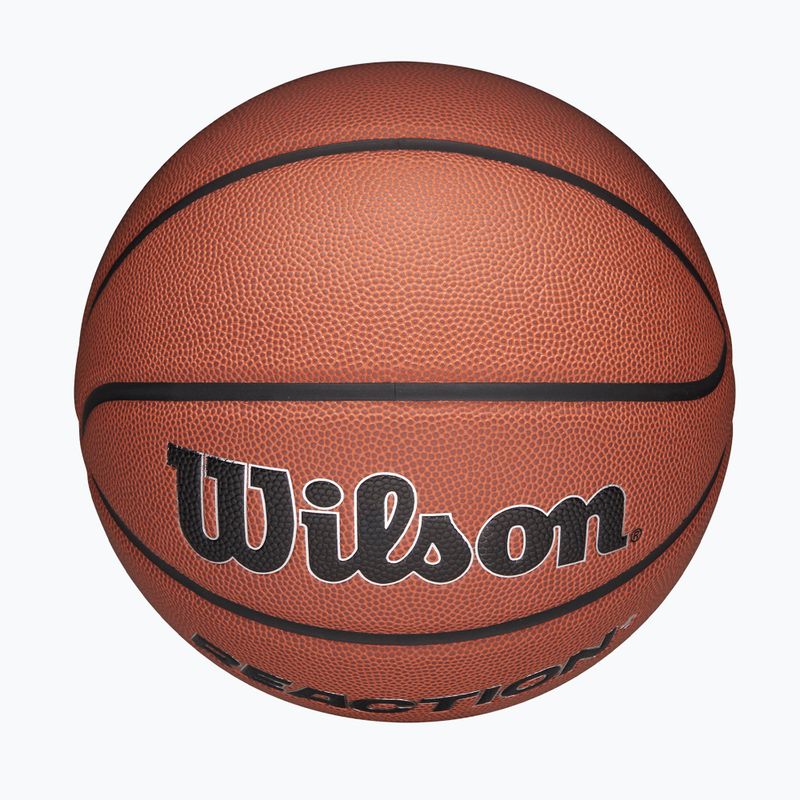 Basketbalová lopta Wilson Reaction Pro brown/silver veľkosť 7 5